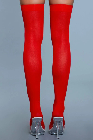 Opaque Nylon Thigh Highs